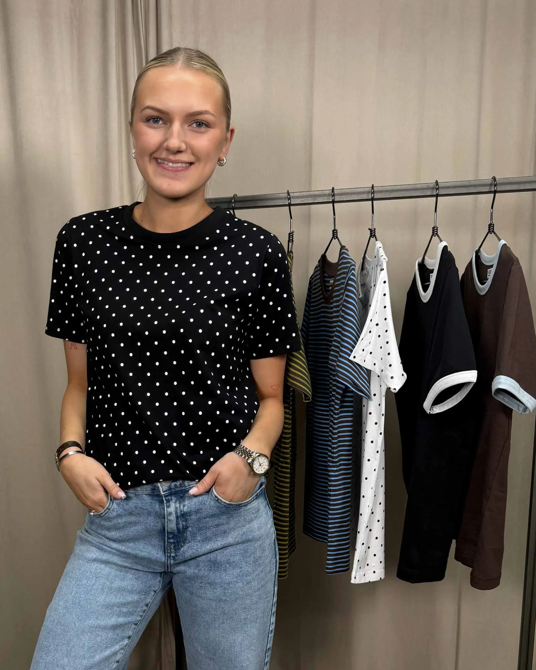 Sabine tee w. dots