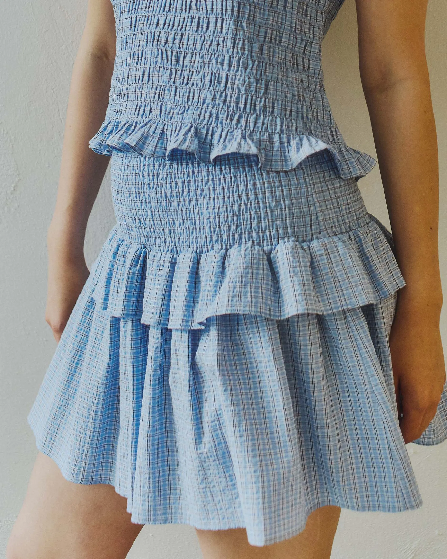 Sallie small check skirt