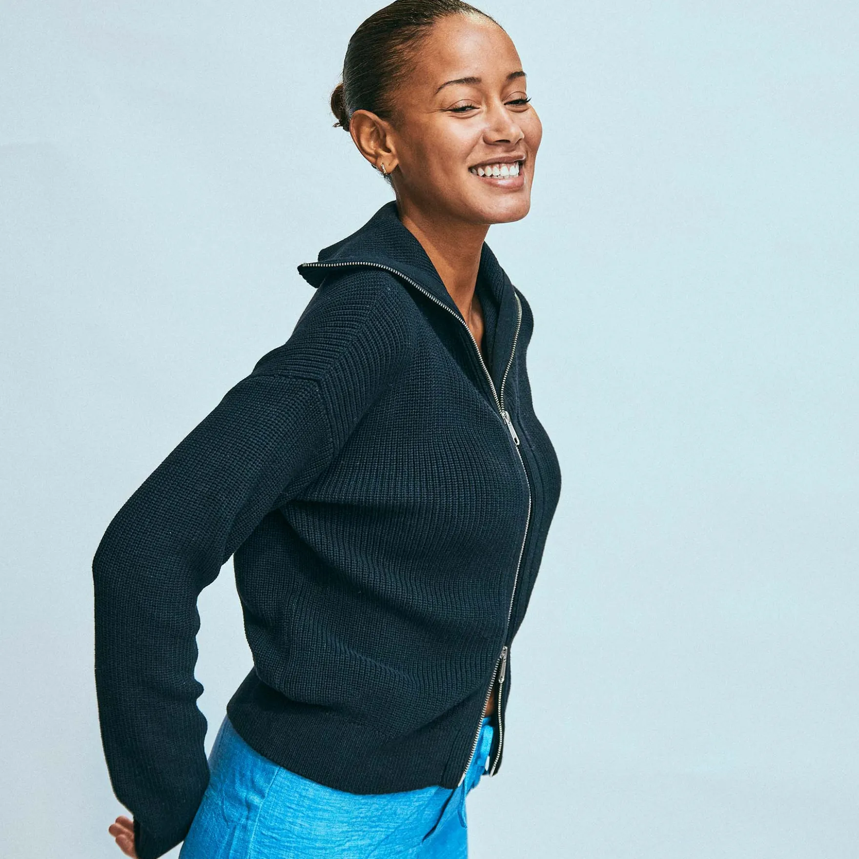 Shanne zip knit