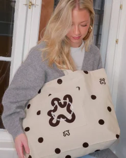 Shopper signatur brown dots