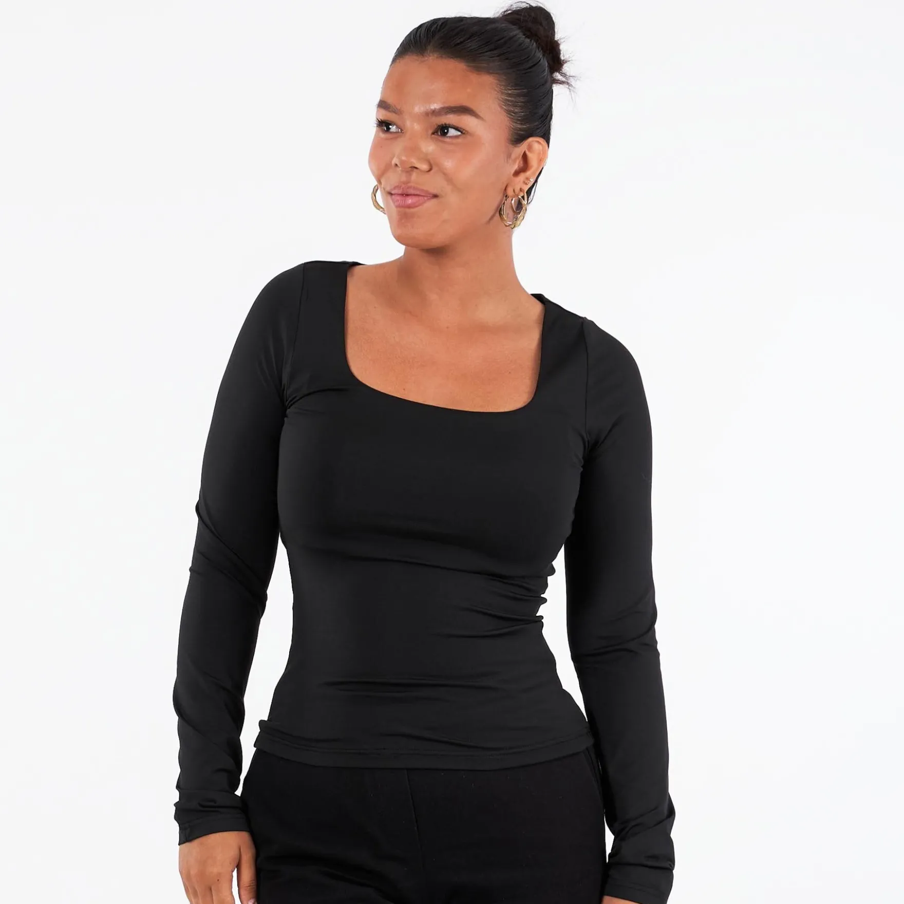 Sigga square neck ls