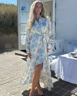 Signeic long wrap dress