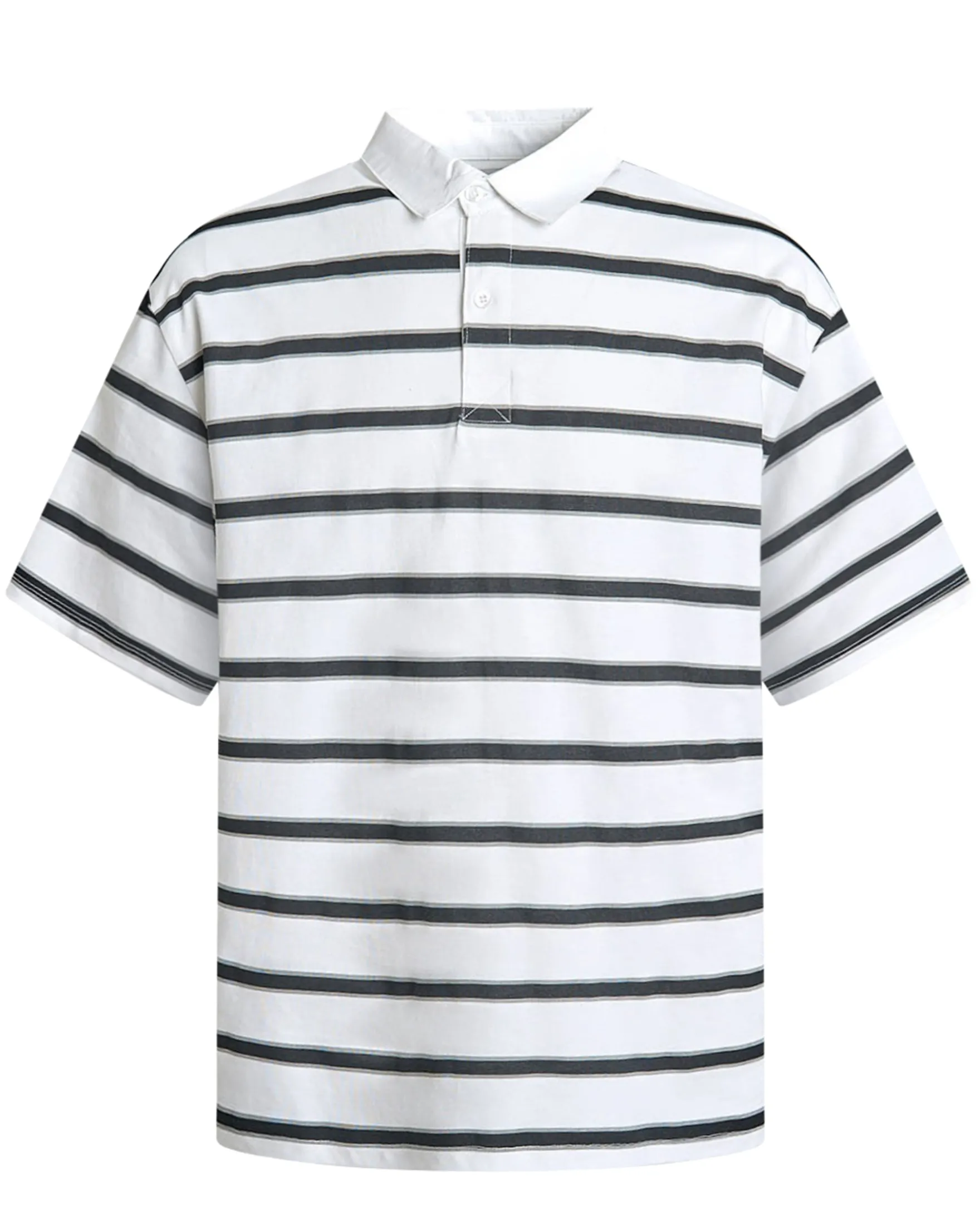 Striped polo ss tee