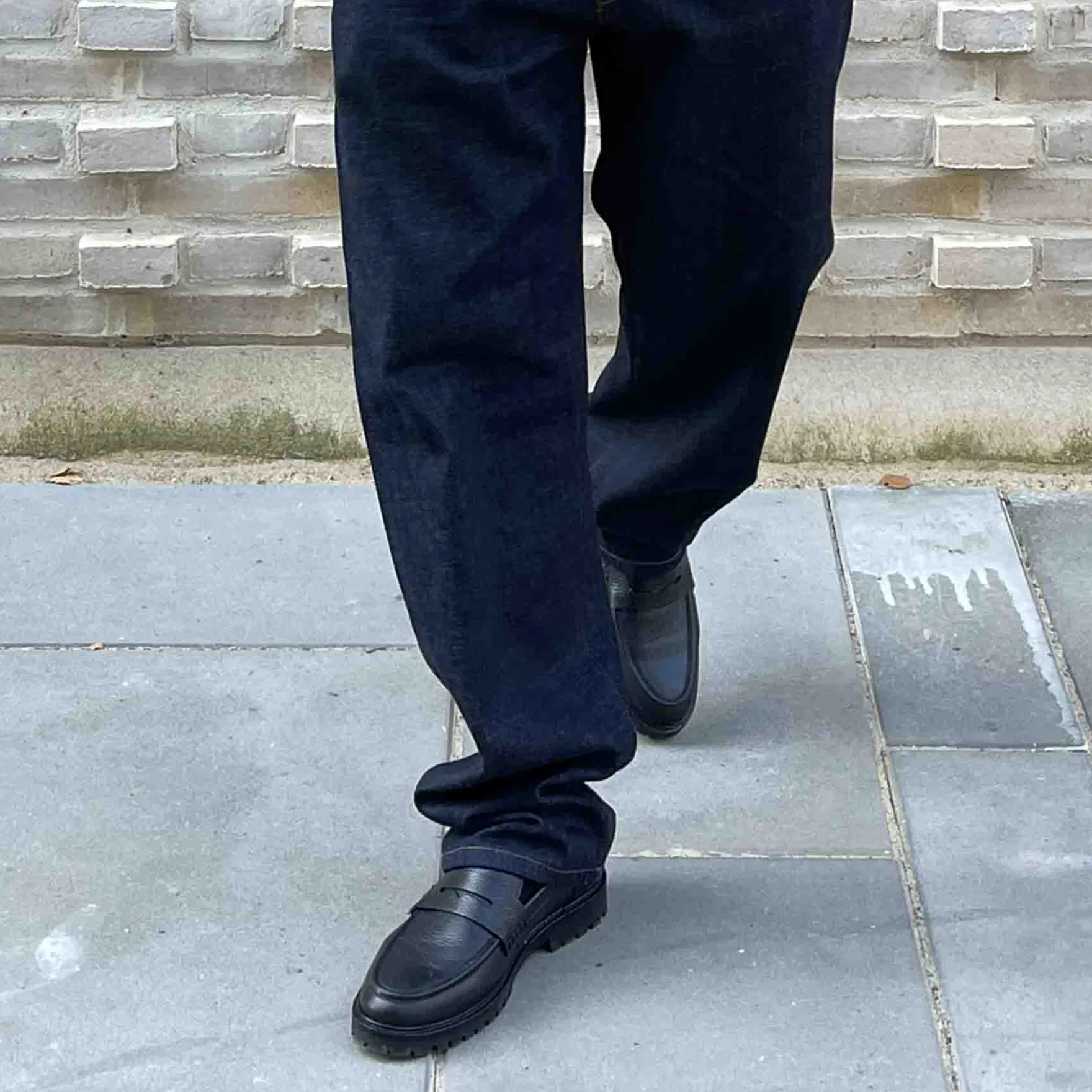 Thatcher grain penny loafer