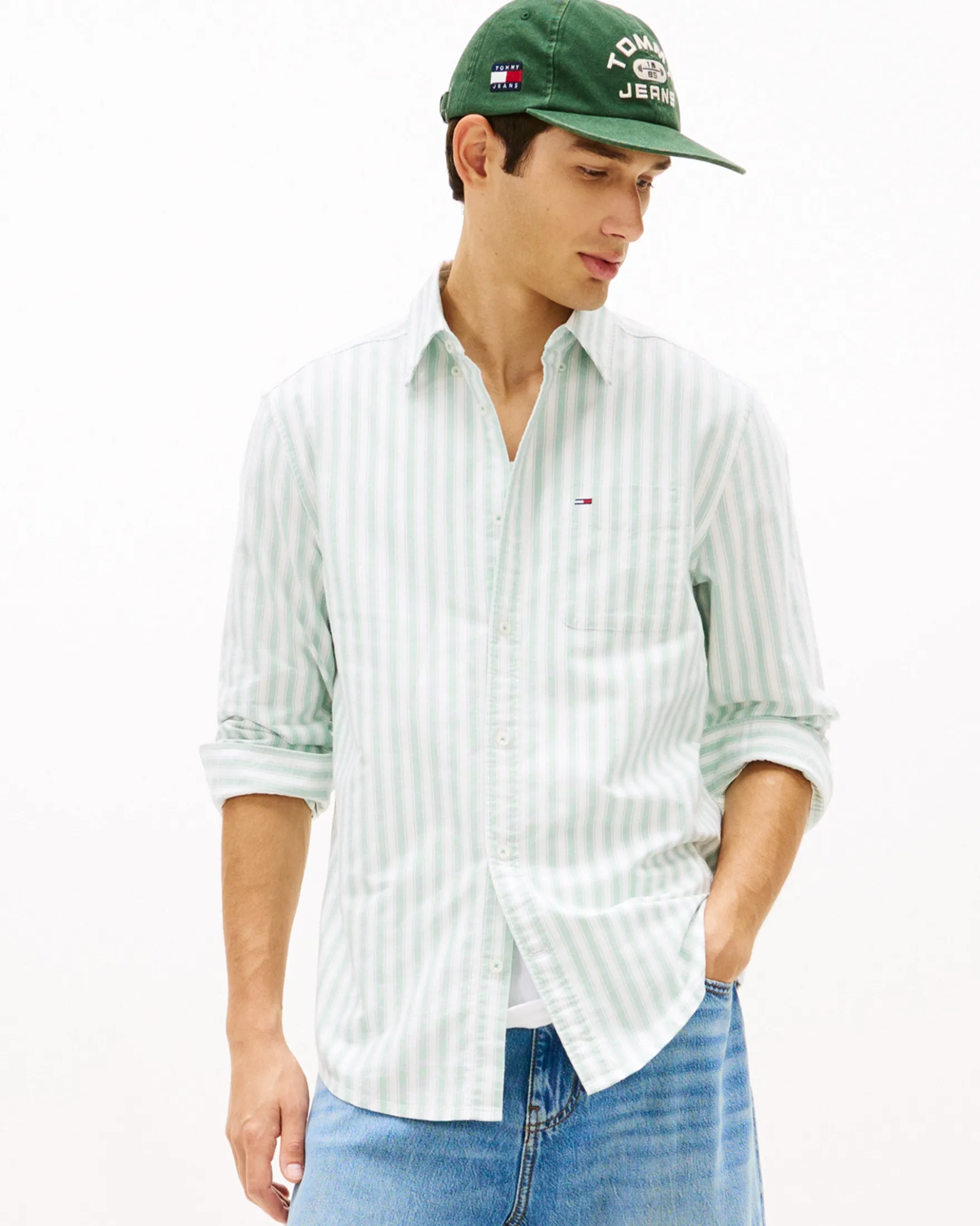 TJM STRIPE OXFORD SHIRT