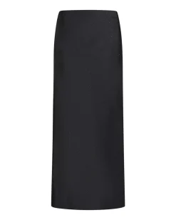 Valery stone satin skirt