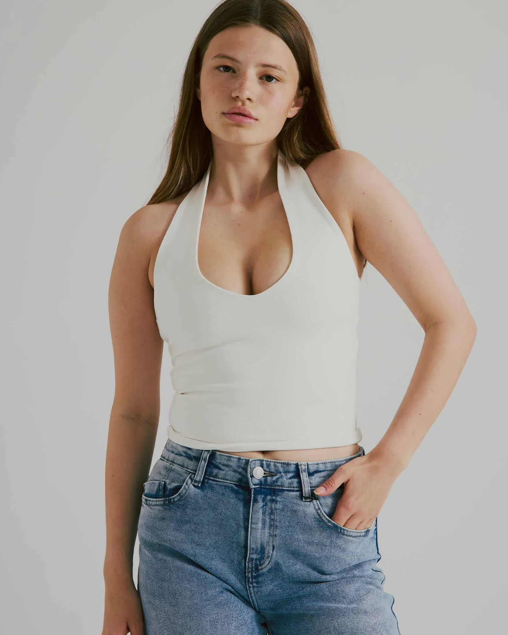 Vanilla crop top