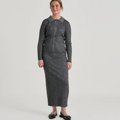 Vibella glitter knit skirt