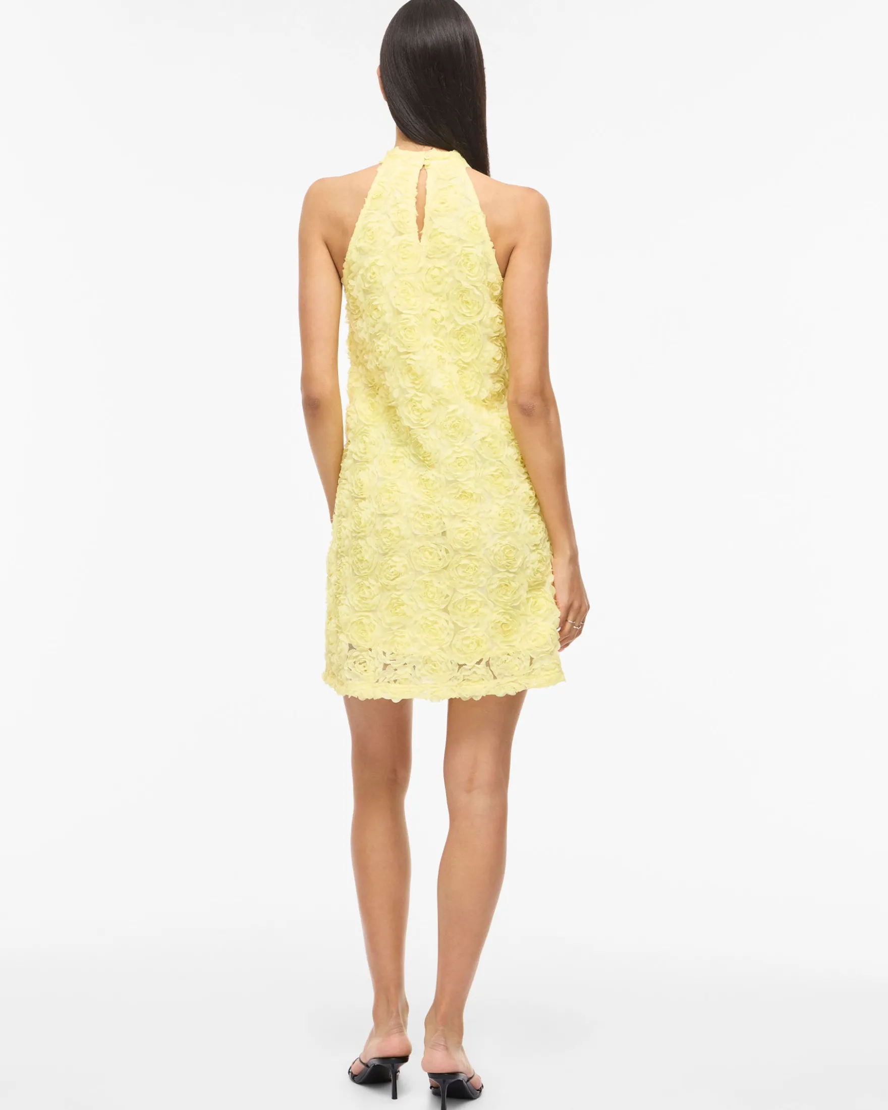 VIGLORY HALTER NECK DRESS