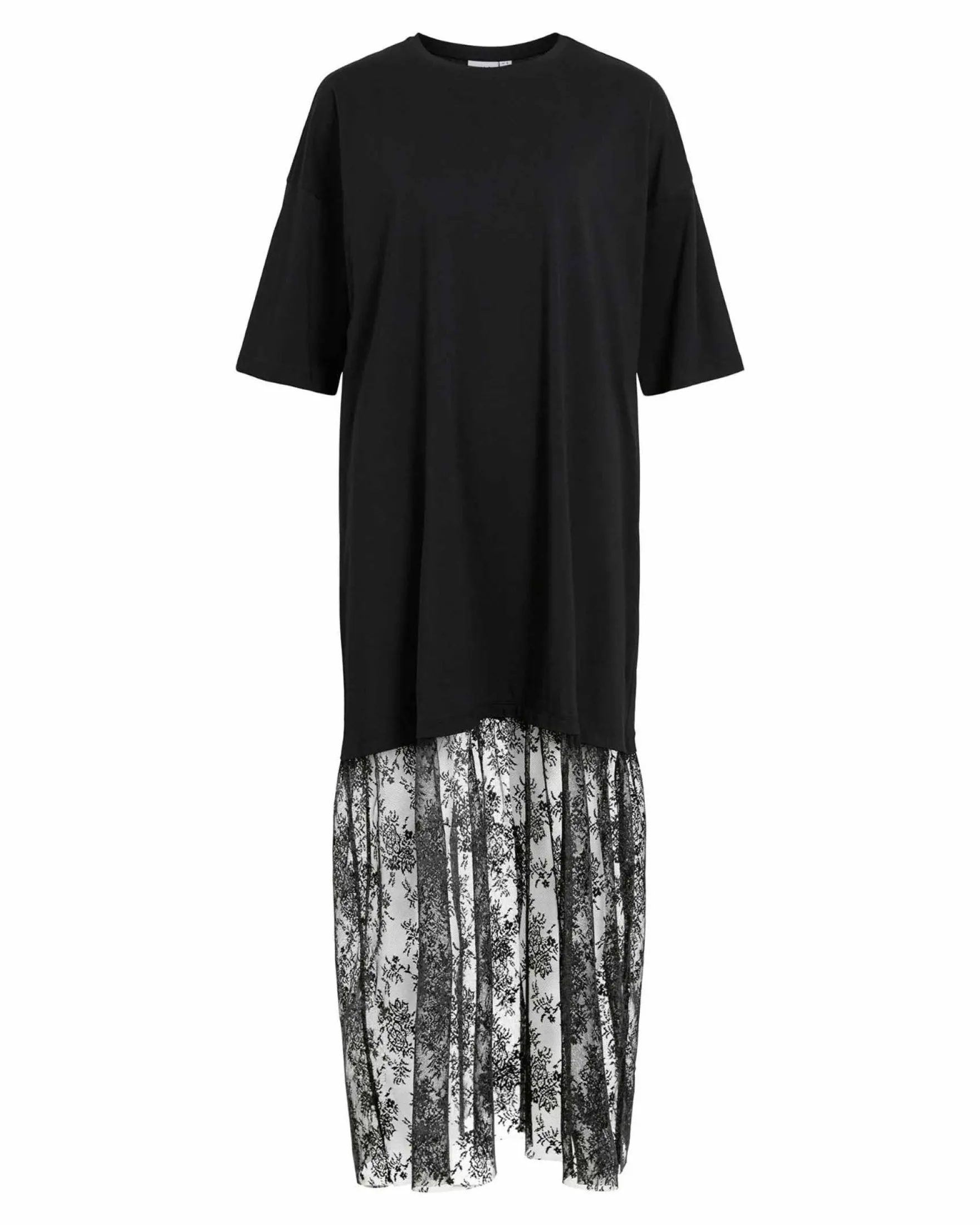 VIKATA S/S OVERSIZE LACE DRESS