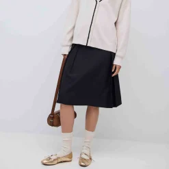 Viscarlett pleated skirt