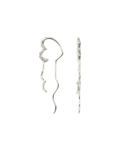 Wavy Sparkly Heart Earlines