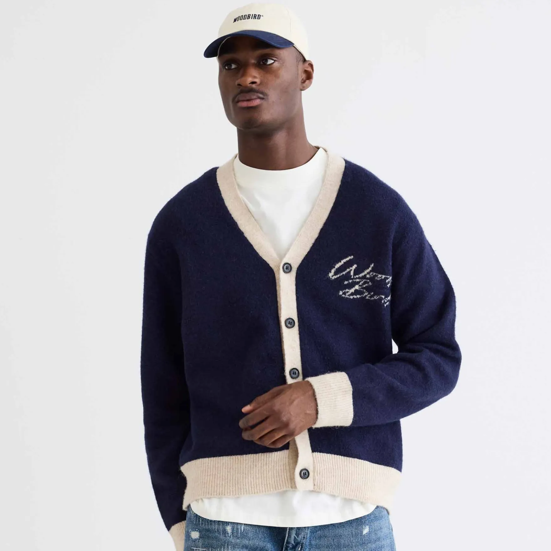 Wbkoon noodle cardigan