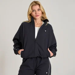Wwade crinkle track top